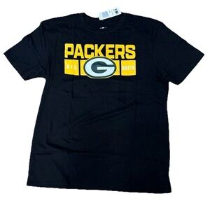 NWT Green Bay Packers T-shirt Adult L Black NFC North NFL Apparel Tee